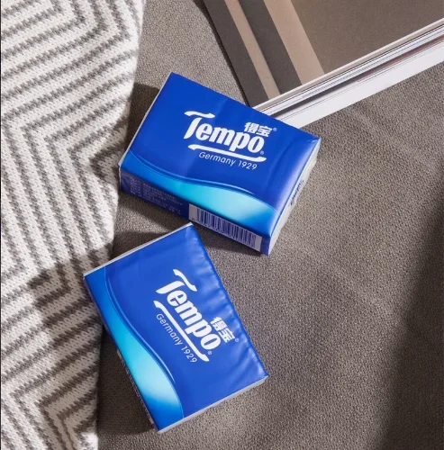 

Портативный носовой платок Tempo l без запаха, 2 папки, официальный магазин, жизнь с использованием бумаги, без перелома, 4 слоя