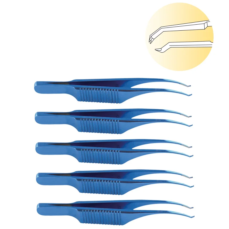 

Titanium Colibri Beaked Toothed Ophthalmic Forceps Tweezers Autoclavable Ophthalmic Instrument 75mm