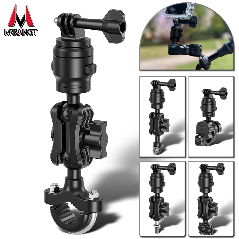 

MRRANGT Motorcycle Sports Camera Mount - Multi-Functional Mounting Base - For GoPro/Insta360 - Anti-Shake and Anti-Slip Design