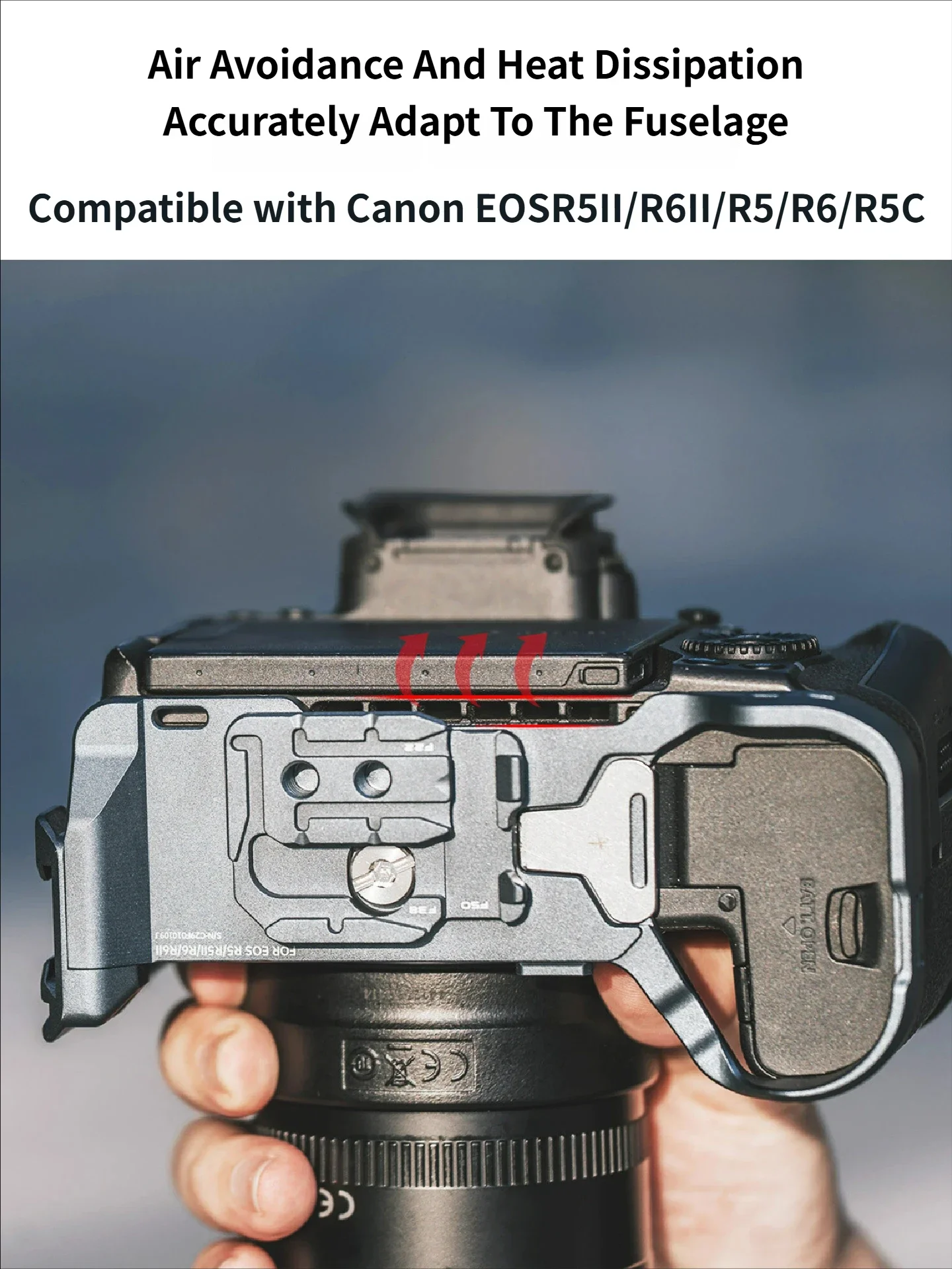 

Официальный L-образный кронштейн Falcam для камер Canon EOS R5II/ R6II/ R5/ R6/ R5C с быстрым креплением F22&F38&F50, профессиональные аксессуары для фотоаппаратов