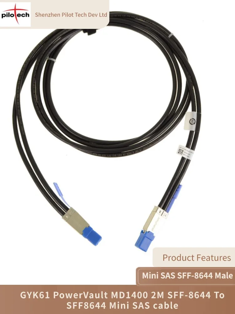 

Gyk61 12Gb-S, Hd Mini External Sas Cable 0Gyk61 Sff-8644