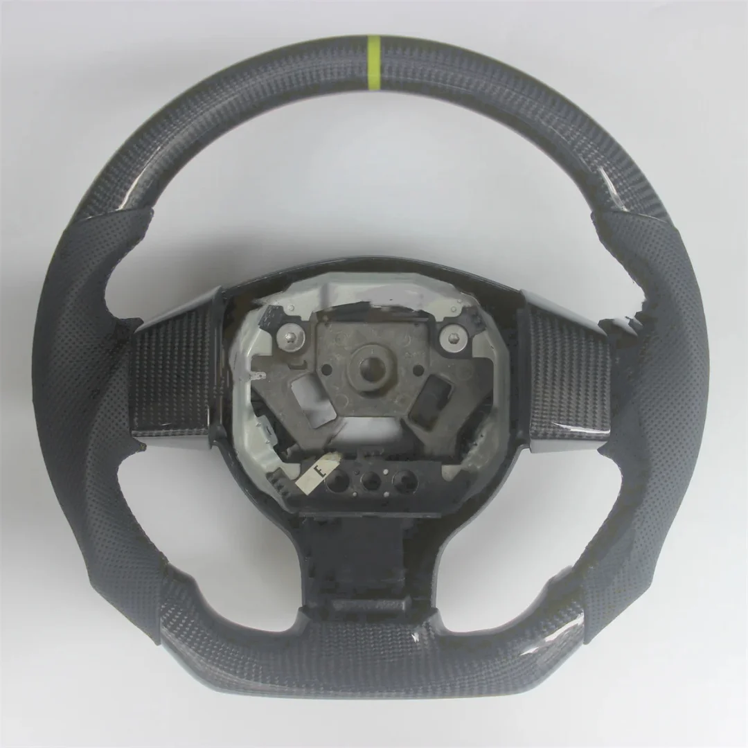 

Replacement For Nissan Tiida 2004-2011 Leather Real Carbon Fiber Steering Wheel