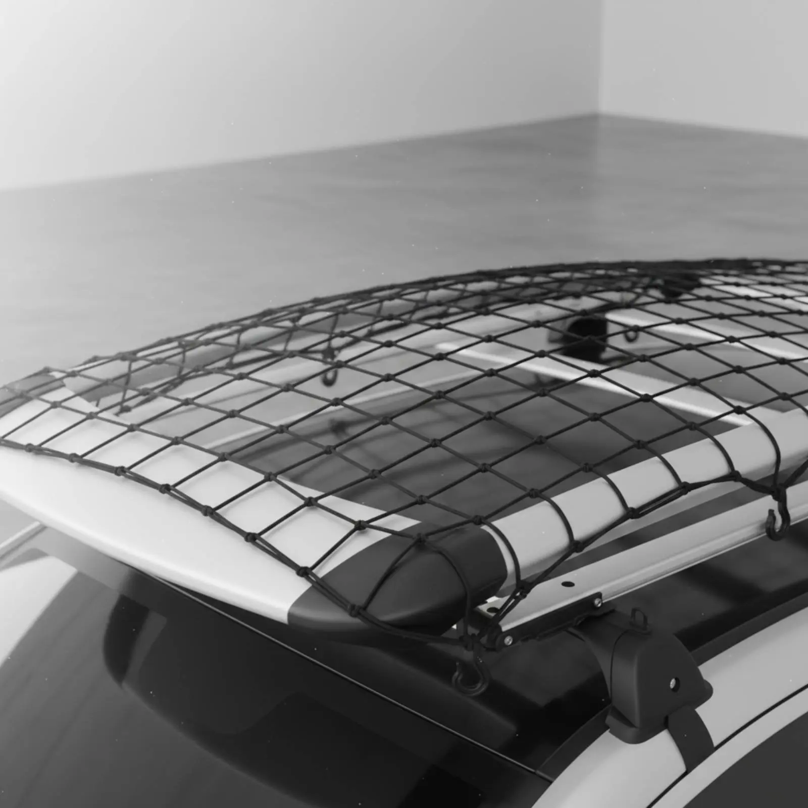 

Car Roof Rack Net Holds Loose Items Elastic Luggage Net with Fasteners Vehicle Mesh Organizer Easy to Install Rear Luggage
