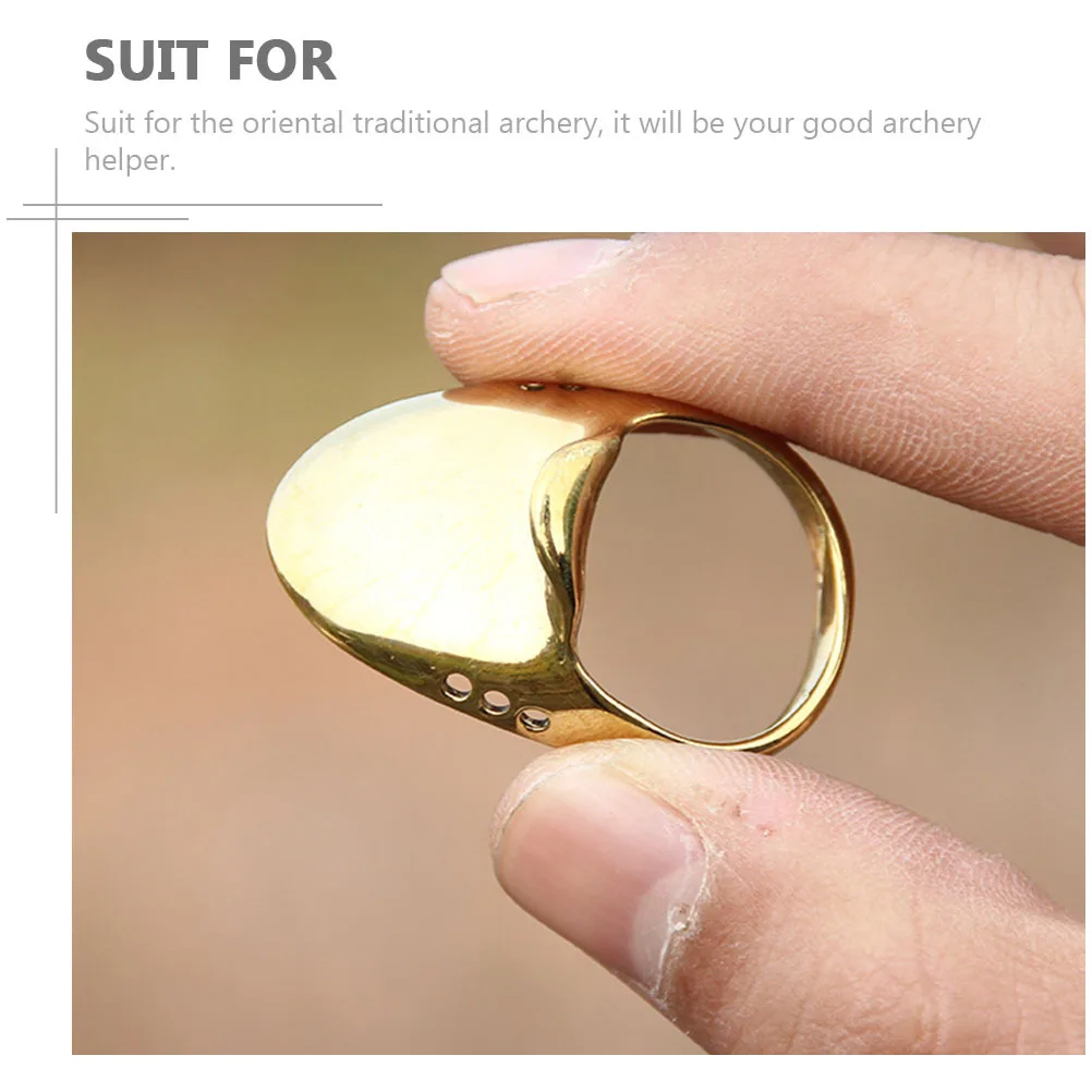 

Brass Ring Thumb The Finger Accessories Professional Portable Bowstring Protectors Convenient