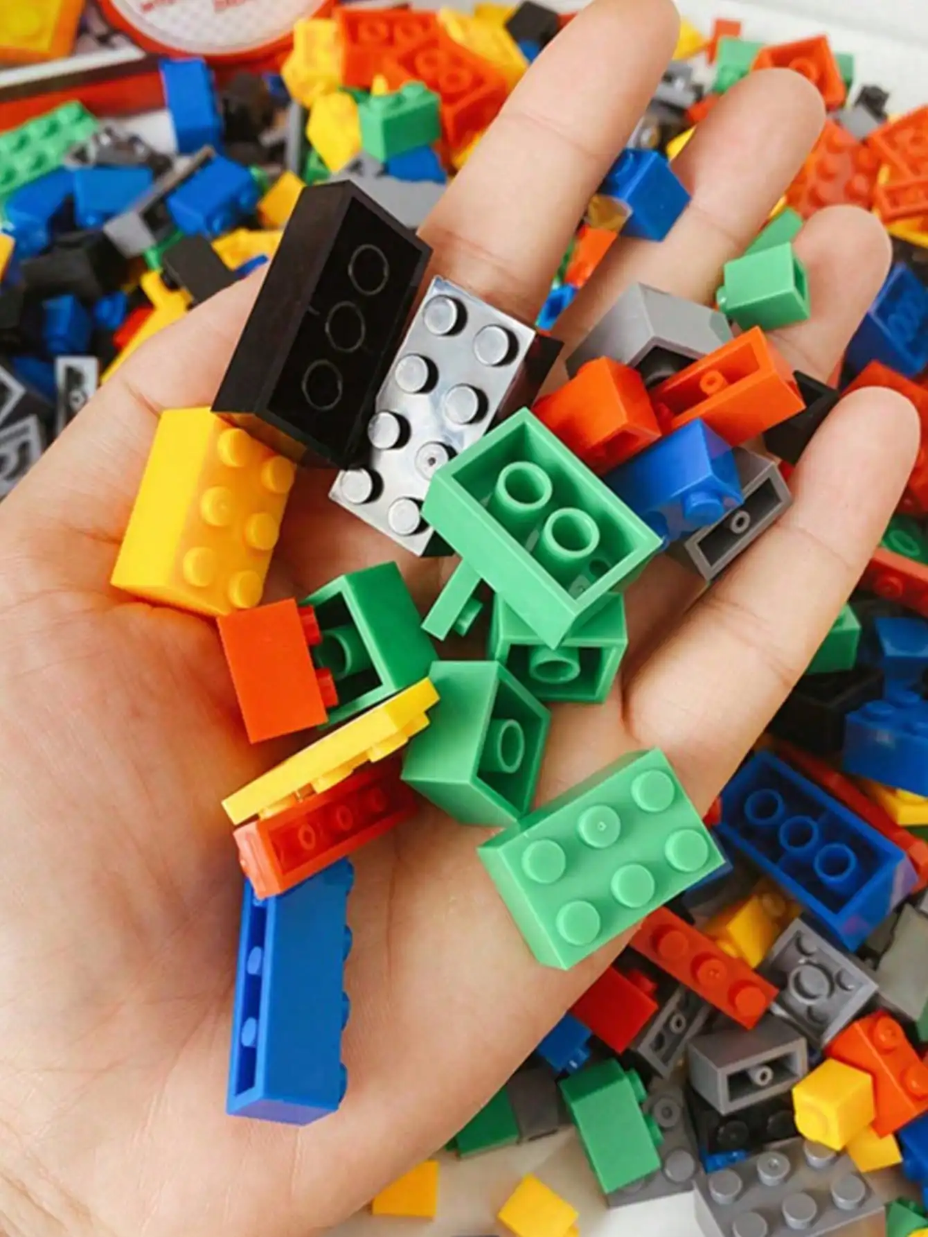 1000pcs/Set Children's Educational DIY Assembly Building Blocks Toy, Creative Construction Toy To Train Thinking And Hands-On Ability, Mini Compact Loose Blocks (500pcs Is A Combination Of Two 250pcs Packs), Please Note The Size