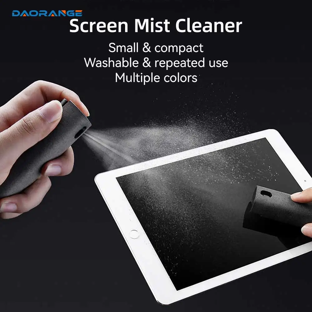 

2 In 1 Screen Mist Cleaner for Computer Phone Tablet Laptop Screen Dust Removal Cleaning Tool Set Not Included Cleaning Liquid