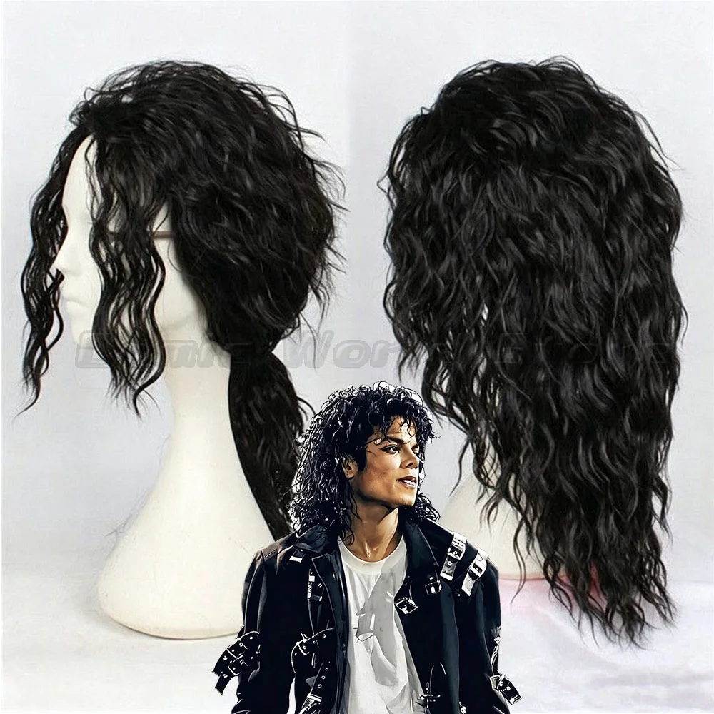 Michael Jackson cosplay Costume BAD Punk Jacket Black Slim BAD Jacket Costume Clothing hat set for Man Adore Stars Impersonator - view 6