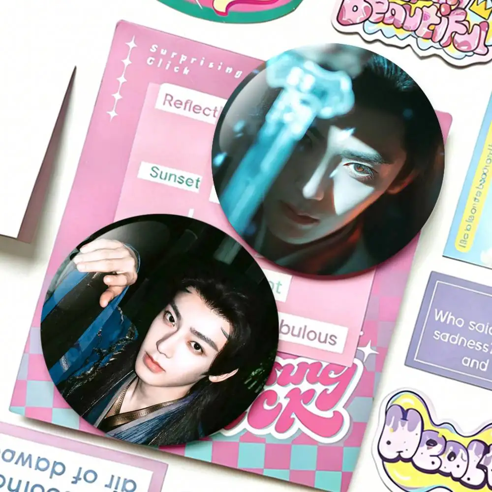 

Neo Hou Minghao TV The Unclouded Soul The Glory and Atake Laser Badge Applicable For Backpack Hats Decor Creative Accessories