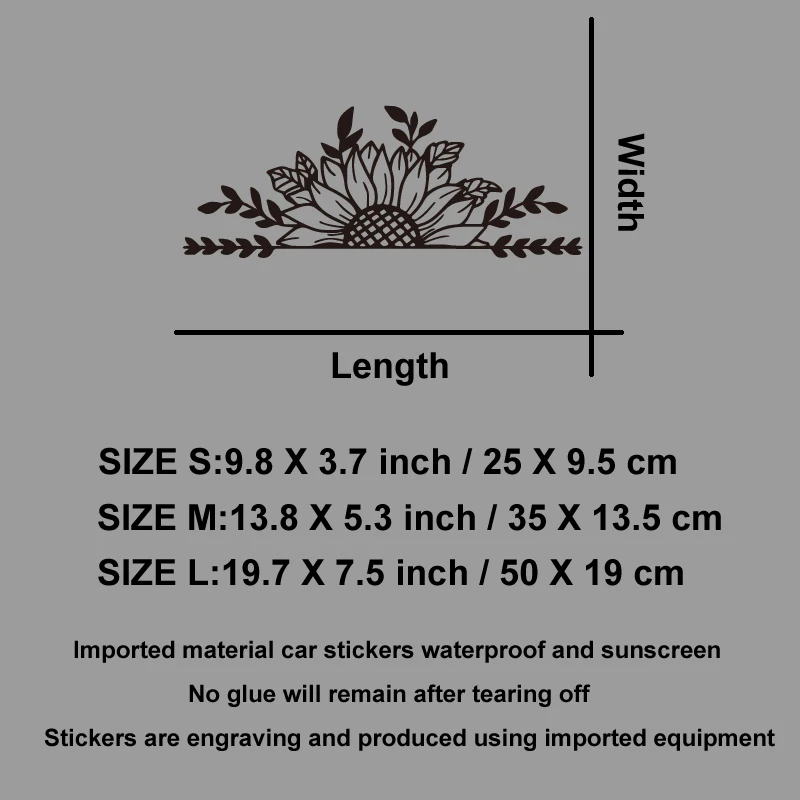 Sunflowers bloom in the sun creative&funny stickers for cartoon fans&lover,high quality for car trucks motorcycles & laptops view 5