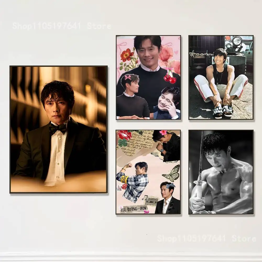 

B-Byung H-Hun Lee Club Bar Paper Vintage Poster Wall Art Painting Bedroom Study Stickers