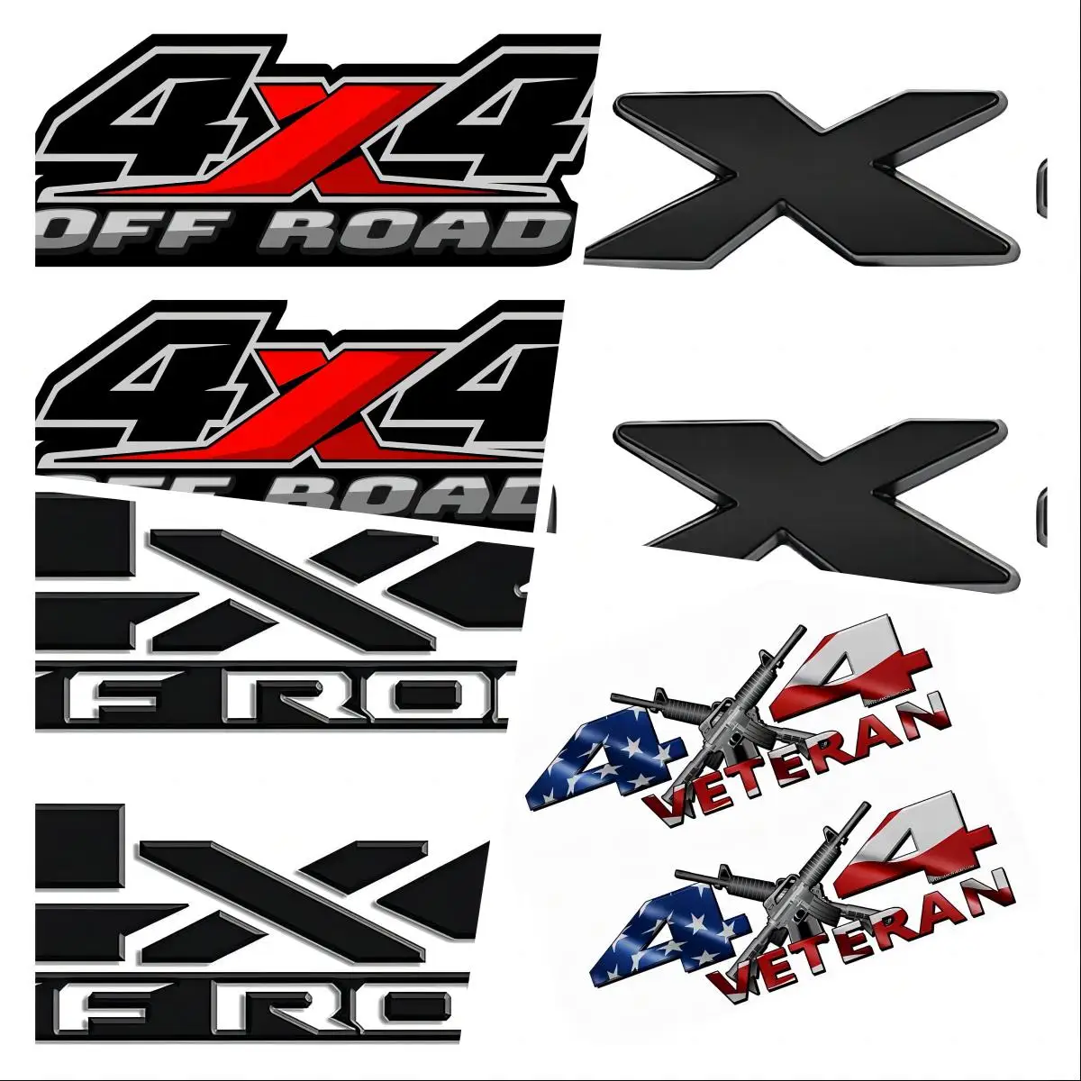 4X4 OFF ROAD DECAL TRUCK FORD Sticker Black Logo for Truck Car Stuff Interior Decoration Accessories Stickers