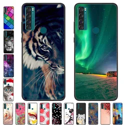 For TCL 20 SE Case 20SE Cover Bumper Protector On For TCL 20 SE T671H T671F TPU Soft Silicone Back Cover for TCL20SE Case Coque
