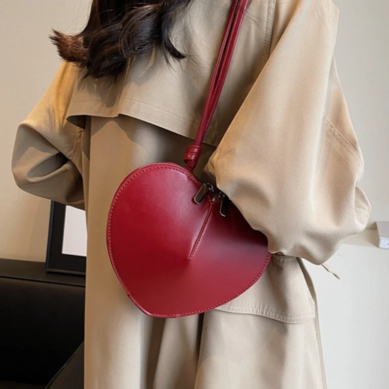 2026 Niche Light Luxury Mobile Phone Genuine Leather Shoulder Crossbody Bag Celebrity Concentric Crescent Bag Y2K Gifts for Girl