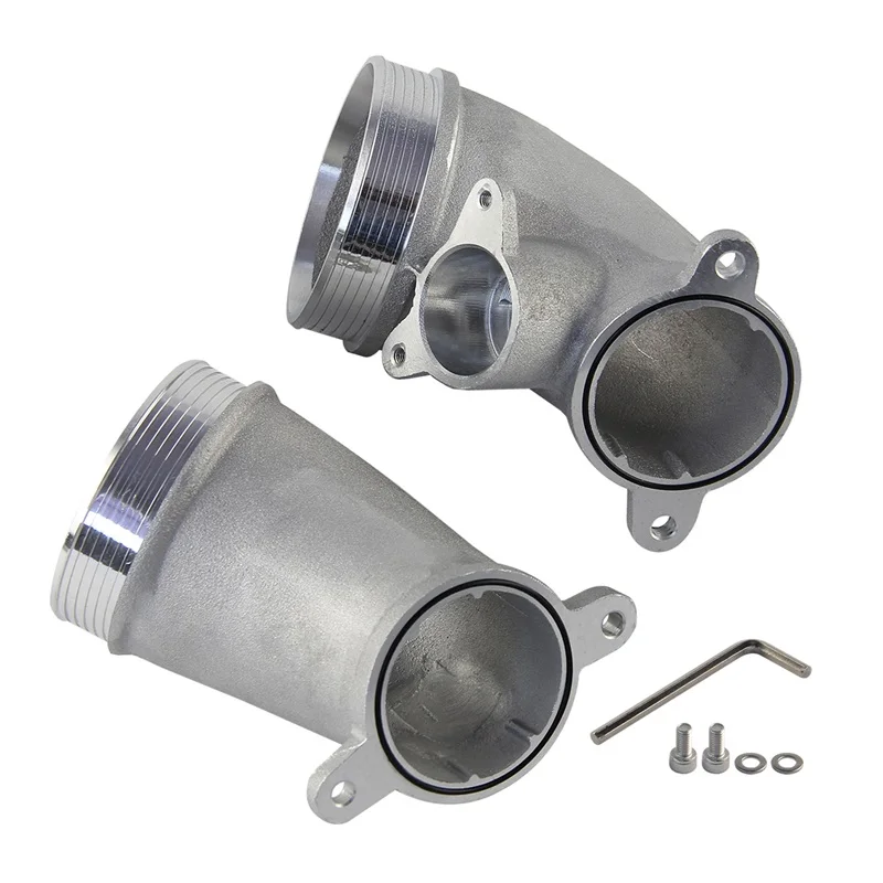 

Aluminum High-Flow Performance Intake Cast Turbo Inlet Elbows Pipe For BMW S58 M2 M3 M4 G80 G82 G87 2023+ M3 CS G80 2020+ Silver