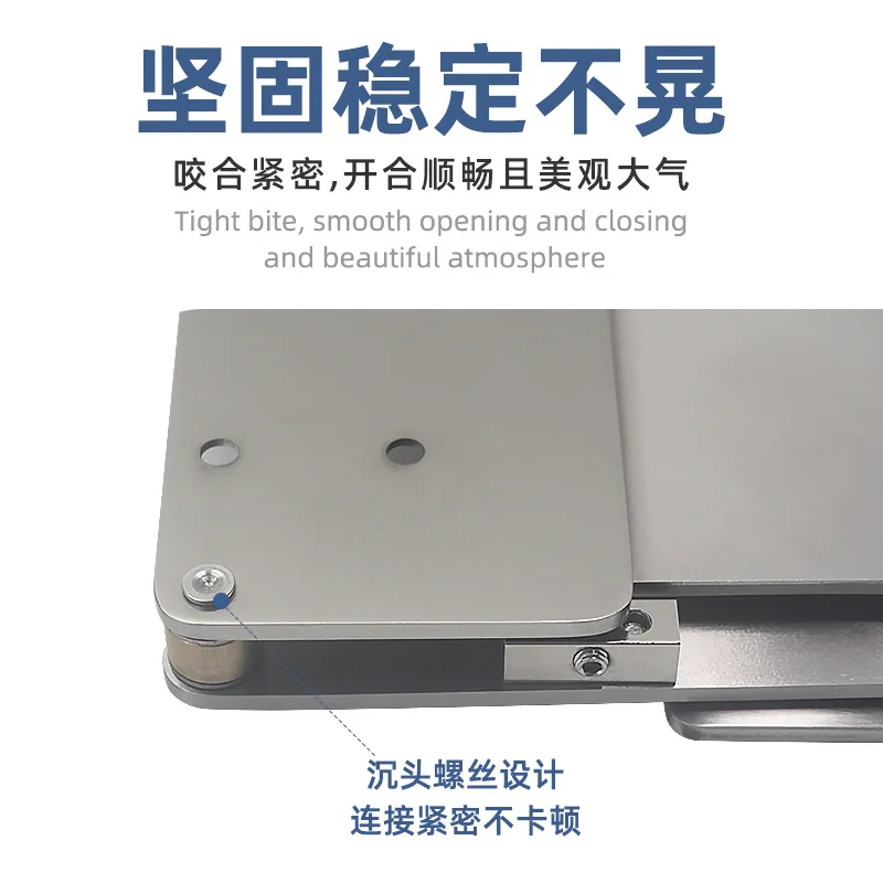 Flip-down hidden bookcase folding table telescopic connector
