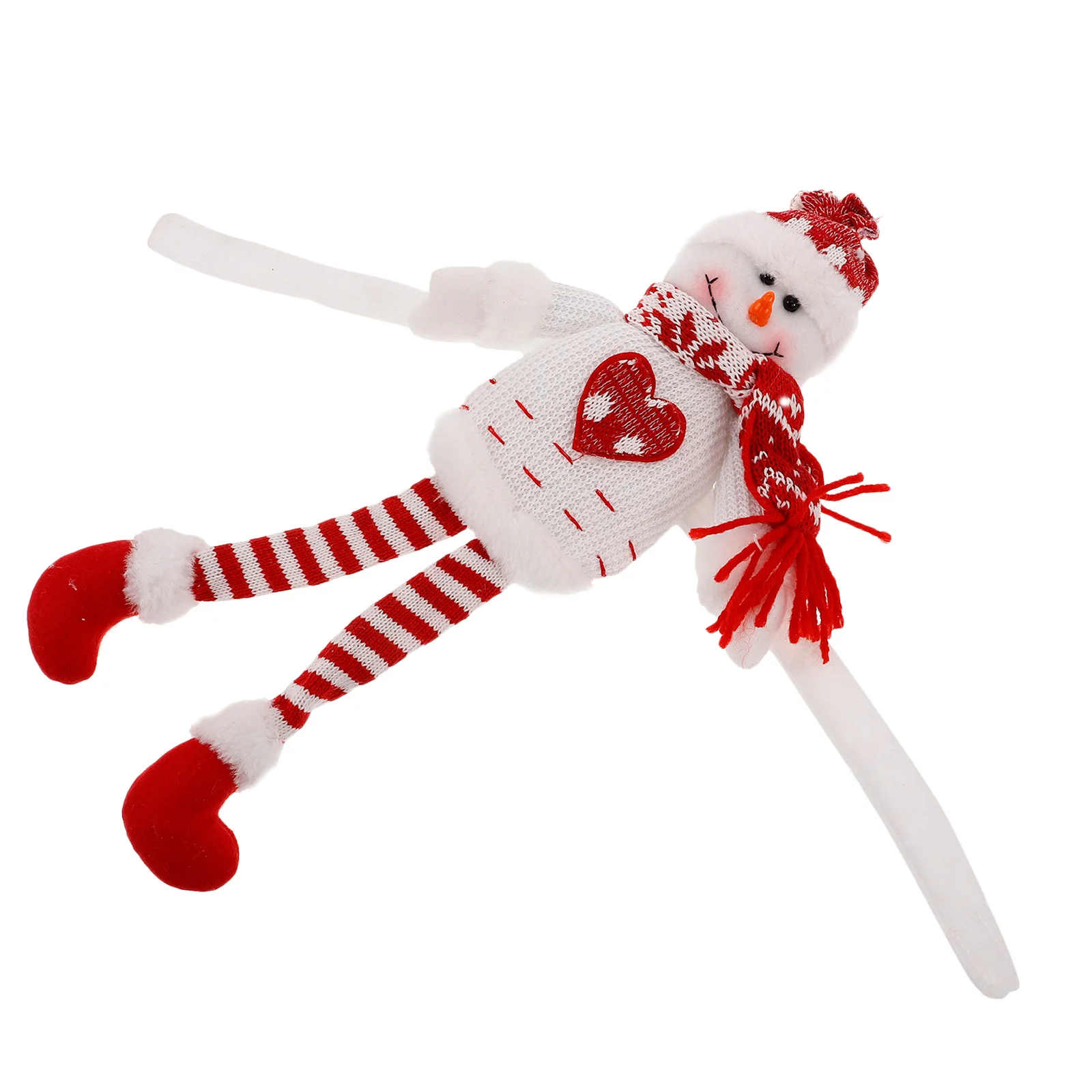 

Knitted Curtain Buckle with Dangling Legs Festive Window Fastener for Doorway Decor Holiday Curtain Tiebacks Christmas Home