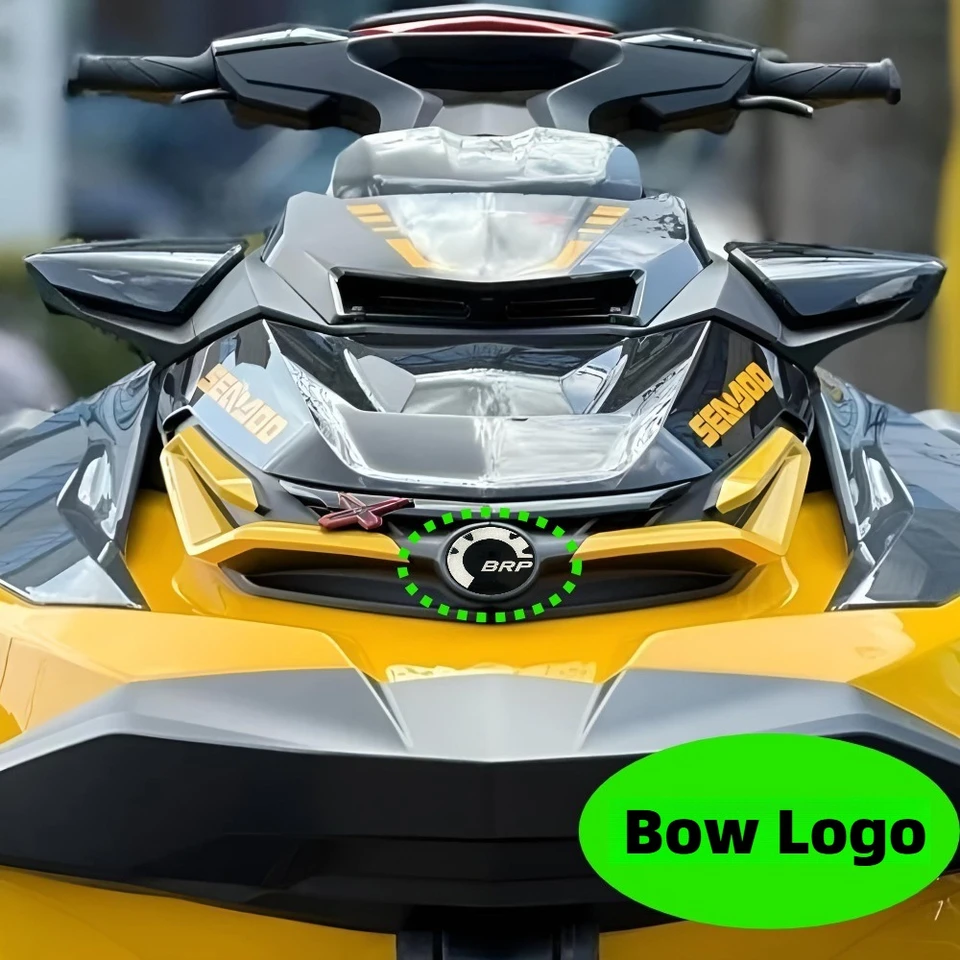 Jet Ski Stickers 68mm epoxy Emblem 48mm Badge SEA-DOO Boat Sticker