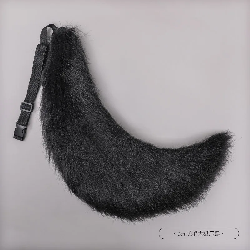 Kawaii Vos Staart Verstelbare Riem Sexy Vos Staart Cosplay Props Faux Fur Wolf Staart Cosplay Accessoires Jk Meisje Halloween Party props