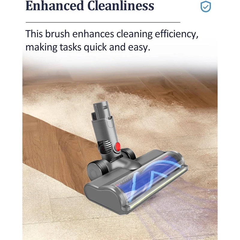 ダイソン用ダイレクトドライブブラシヘッド,LEDダストライト付きバキュームアタッチメント,v6,dc58,dc59,dc62,dc72