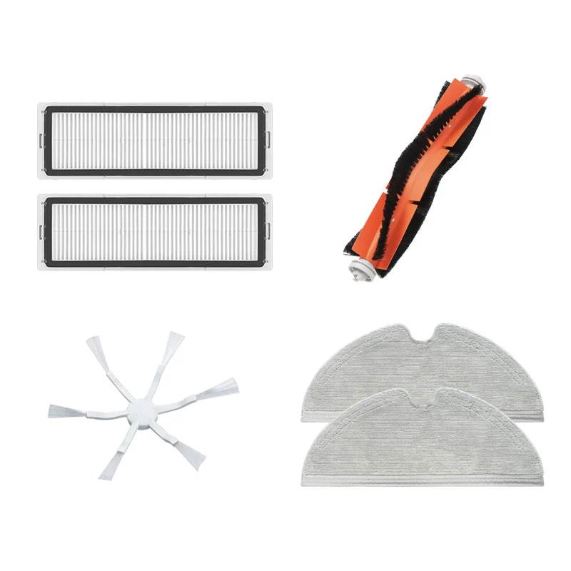 ล้างทำความสะอาดได้สำหรับ Xiaomi Mijia Mi Robot Vacuum Mop2 2C STYTJ03ZHM เครื่องดูดฝุ่นหลักแปรงด้านข้างแปรง Rag