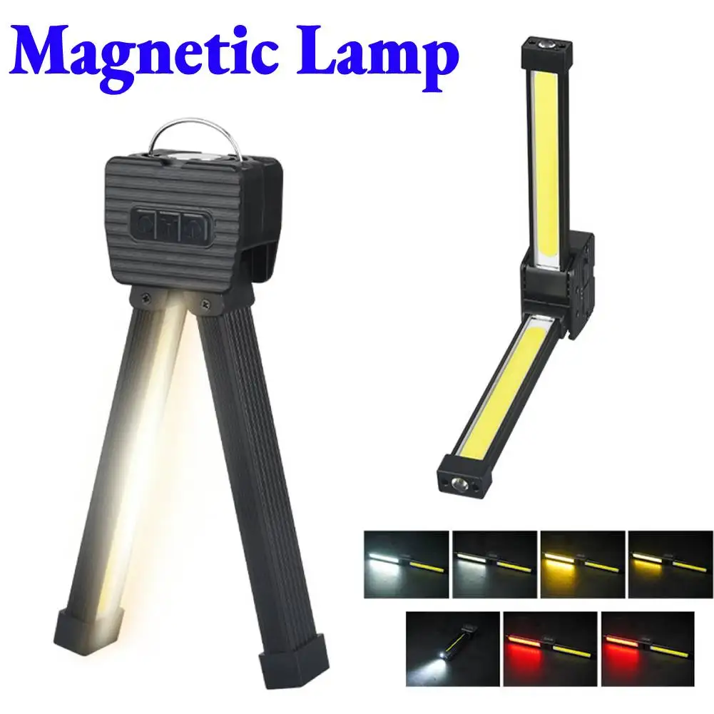

LED Flashlight Magnetic Work Light USB Rechargeable Inspection Lamp Portable Torch Light for Car Repair Home Garage Emergency