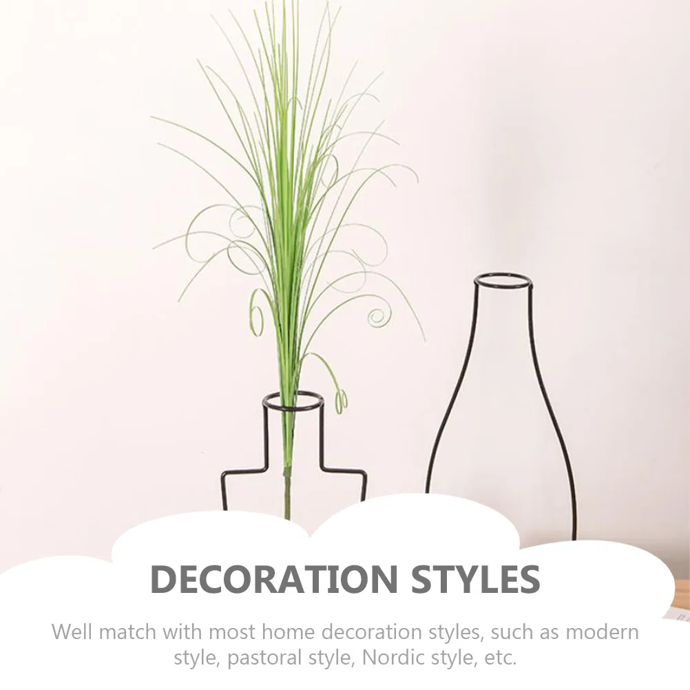 

3pcs Artificial Plants Plastic Faux Onion Grass Bushes for Decor Wreath Vase Flower Arrangement DIY Modern Style Greenery Long