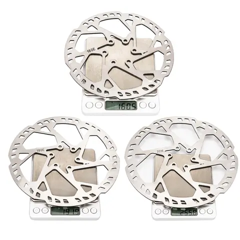 ZTTO 2,3 mm tjockare skivbromsskiva MTB Elcykel Motorcykel 140/160/180 mm 203 mm 220 mm 6-bultsskivor Höghållfast rostfritt stål 10 best sales 220 mm skivrotor - №7