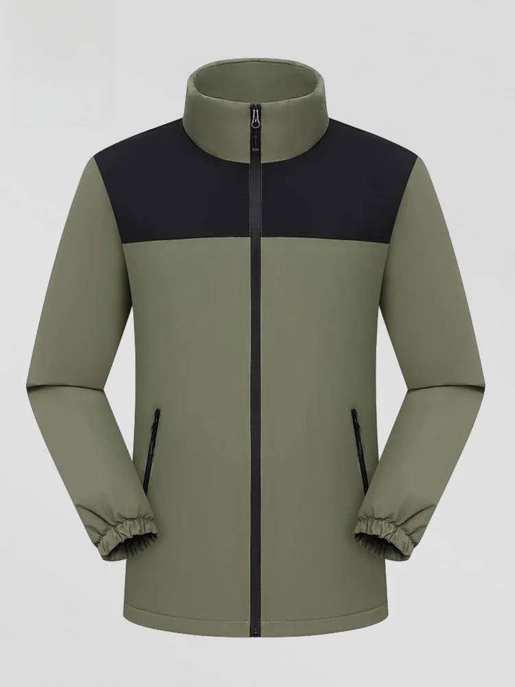 

Rn Мужская стеганая хлопковая куртка с воротником-стойкой Fce на подкладке, теплая повседневная зимняя верхняя одежда Thiened Long Sve на молнии