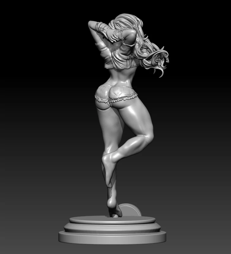 1/24 75mm 1/18 100mm Resin Model Bodybuilding Girl Figurine Unpainted No Color RW-585