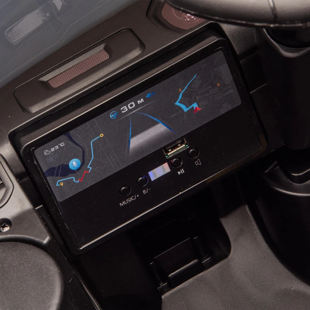 รถบรรทุกเด็กขับได้ 12V พร้อมรีโมทคอนโทรล ระบบกันสะเทือนหลัง ไฟหน้า LED ปรับความเร็วได้ 3 ระดับ พร้อมเพลงในตัวและบลูทูธ