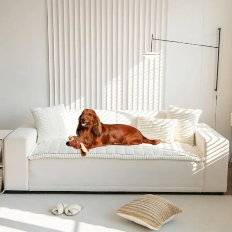 

Чехол для дивана, пушистый чехол для дивана, чехол для дивана для владельцев домашних животных, моющийся, нескользящий, защитный чехол для дивана, коврик для домашних животных