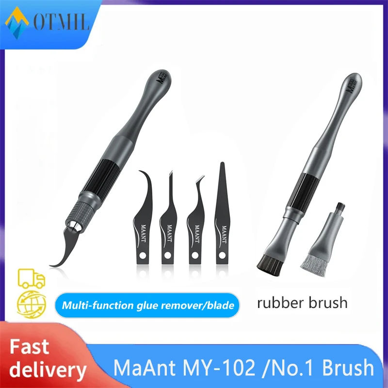 MaAnt Multifunctional Cleaning Brush Glue Removal Blade For Phone Board PCB CPU IC Chip Glue Adhesive Removal Cleaning Tools