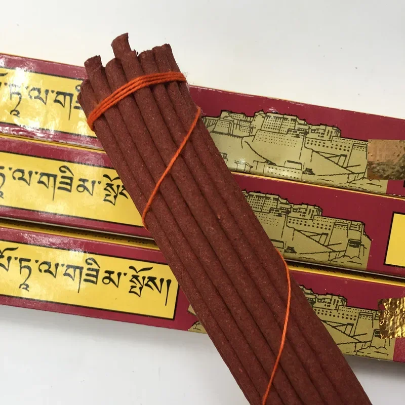 1Box Potala Tibetan Incense Sticks 15/25cm Handmade Incense Home Interior Fragrance Herbs Tibet Traditional Aromatherapy