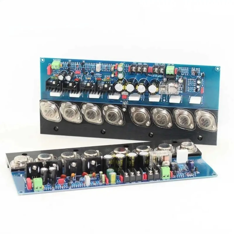 1 Pair KSA100 Power Amplifier Board 100W*2 Gold Sealing Tube High Power HIFI Fever Grade Pure Rear Ddjustable Class A MJ15024G