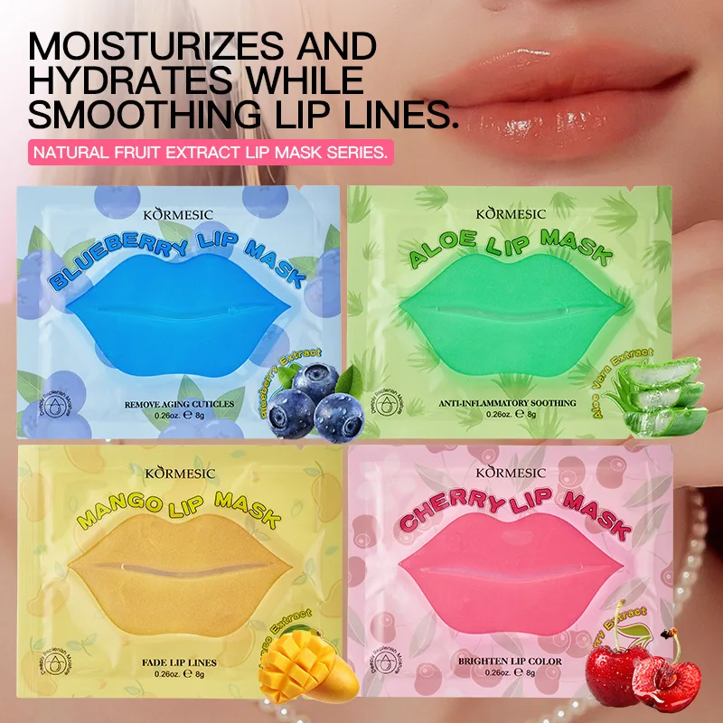 

Увлажняющая фруктовая маска для губ KORMESIC: увеличение объема, против морщин, питание, увлажнение, патчи для губ, средство для увеличения объема губ, товары для ухода за кожей