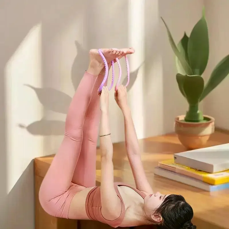 معدات اللياقة البدنية النسائية، دائرة اليوغا، حلقة مطاطية، بيلاتيس، أداة دعم مقاومة للتدليك المنزلي #1