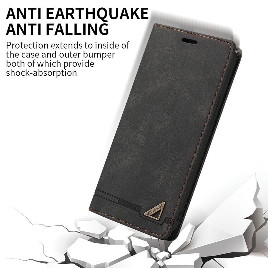 Wallet Magnetic Anti-theft Brush Leather Case For Sony Xperia 1/10 VII 1/10 VI 1/5/10 V 1/5/10 IV 1/5/10 III 1/10 II XZ3 ACE III