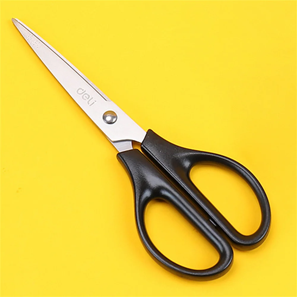 Deli Stainless Steel Big Scissors Tailor Home Shears Kitchen Knife Business Office Supply Student Paper Cutter Tool Stationery