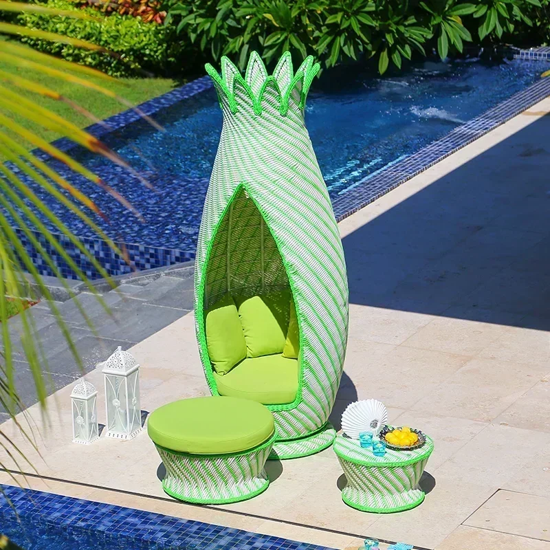 Y1 Outdoor courtyard rattan sofa terrace creative leisure sofa
