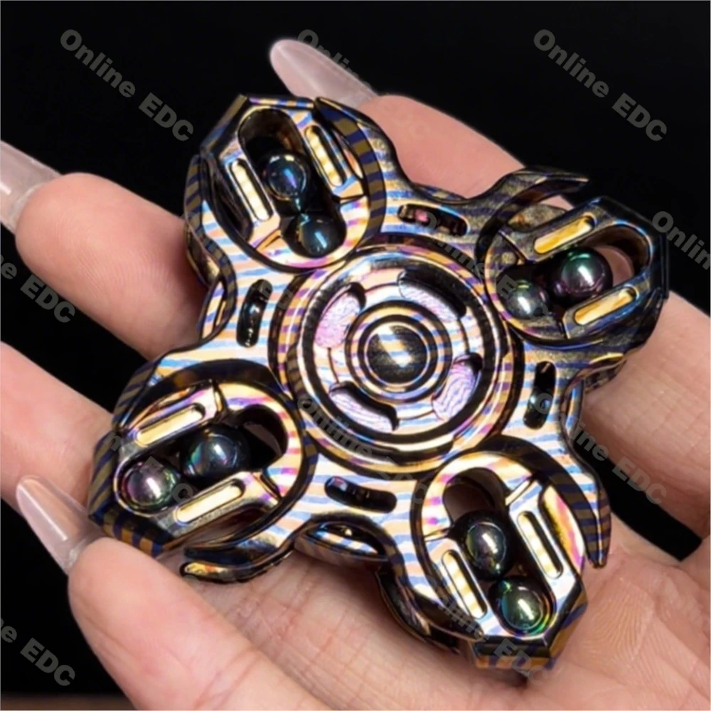 Giocattoli EDC usati MOT Timascus Diapason Finger Spinner Fidget Spinner Giocattolo antistress Giocattoli da scrivania Edizione limitata 35
