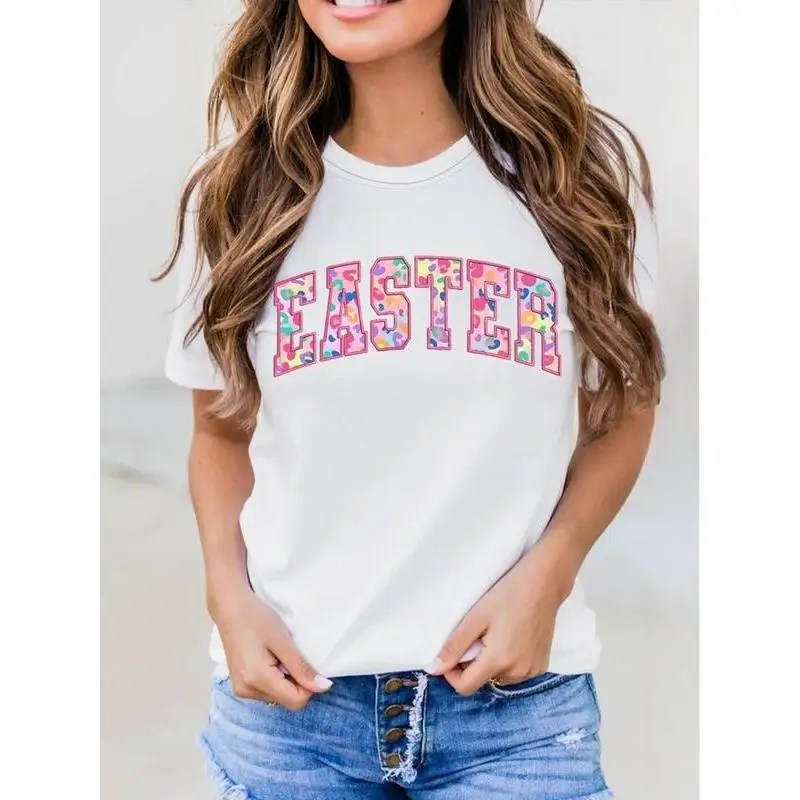 

Cute Easter T-shirt for Women, Spring Break Holiday Tee, Men's Women's Funny Easter Egg Hunt Shirts, Cute Mom Teacher Gift