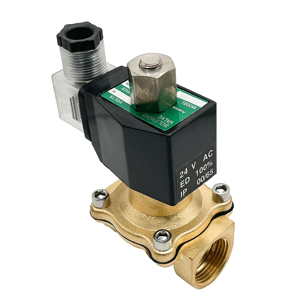 Imagem -04 - Válvula Solenóide de Latão Impermeável Normalmente Aberta Ip65 24v 12v 220v 110v Água Gás