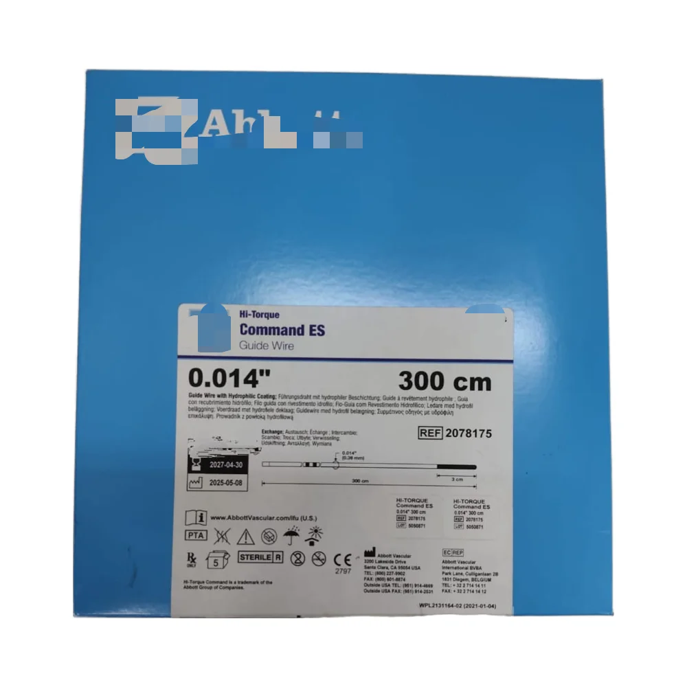 Veterinary OEM Command ES Class II Guidewire-Nitinol/Durasteel Material Hospital Use CE/ISO 13485 Certified 3-Year Warranty
