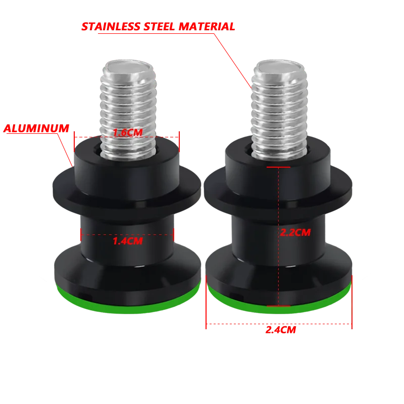 Tornillos deslizantes de carrete basculante para motocicleta NINJA400, 650, 1000, 1000SX, Z650/RS, Z800, Z900/RS/SE, Z1000/SX, Versys650, 1000, ZX6R, 10R