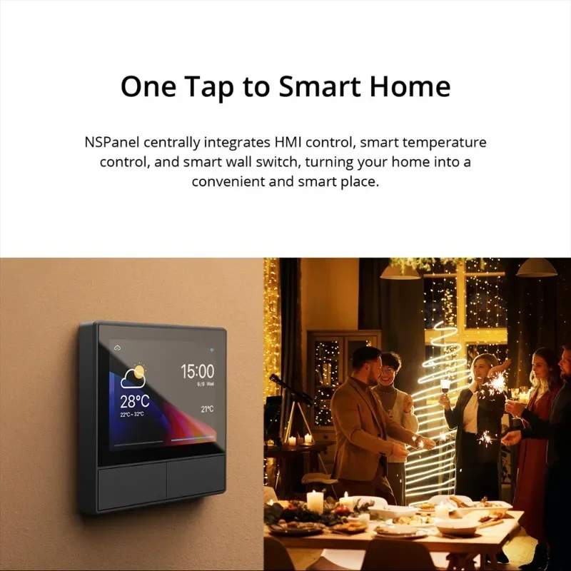 Intelligent scene switch thermostat temperature all-in-one control touch screen