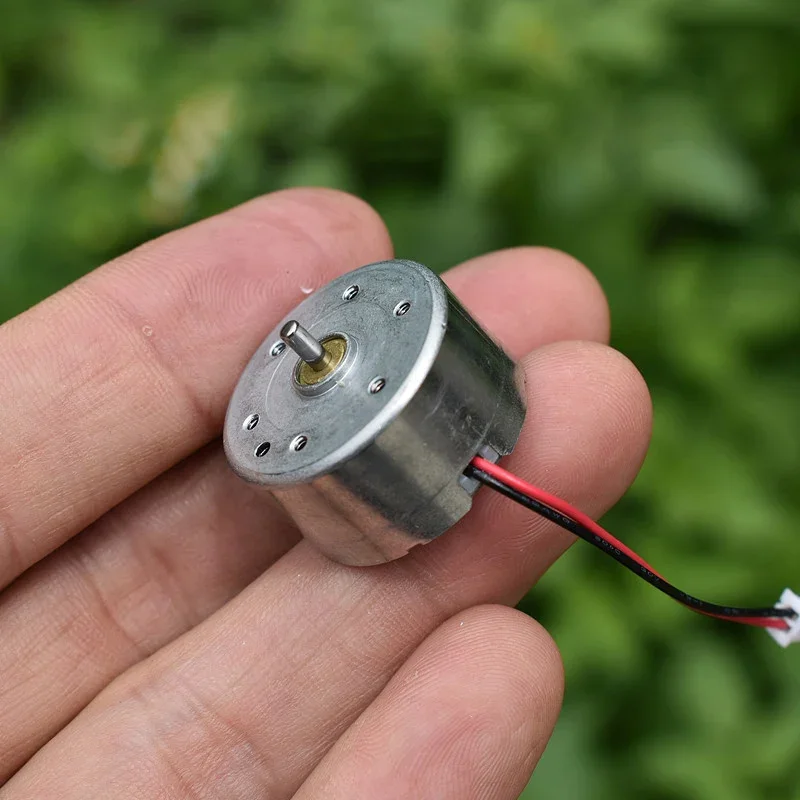 RF-300CA-16220 DC 1.5V-3.7V 3V 7500RPM High Speed Mute Micro 24mm Round 300 Motor for Hobby Toy Solar Engine Fan