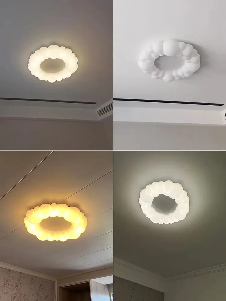 الشمال سحابة قلادة مصباح الحديثة كريم فقاعة مصباح لتهيئة الجو لمطعم غرفة نوم رئيسية الديكور 2026