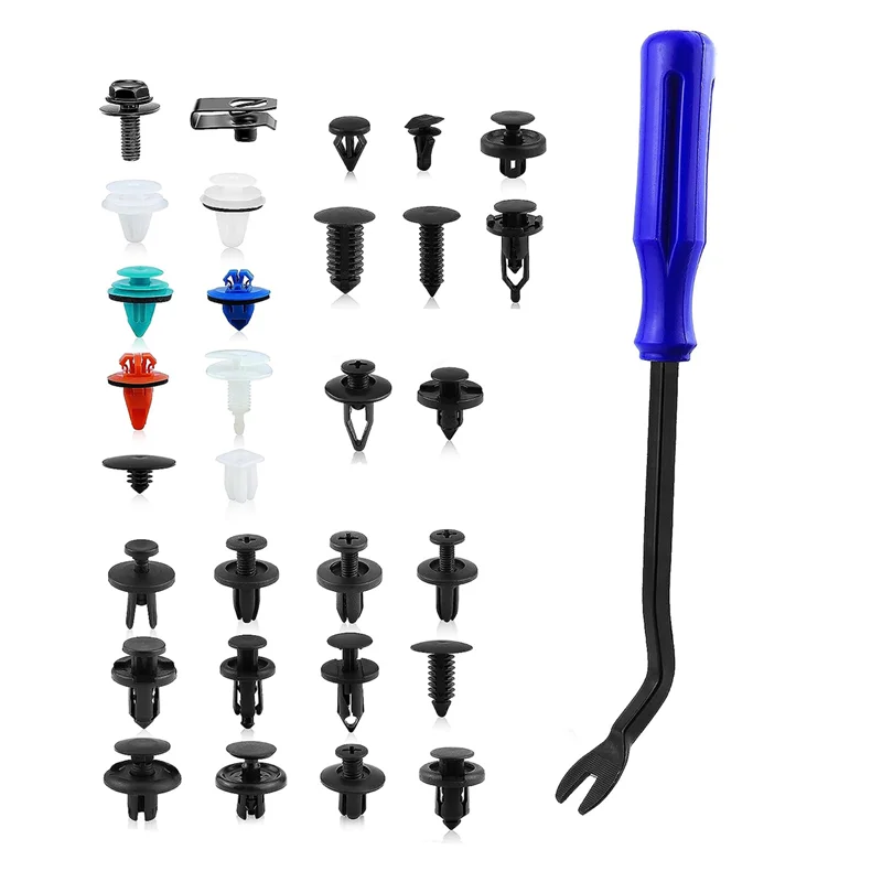 Car Push Retainer Clips 30 Most Popular Sizes Fasteners 1001 PCS Automotive Plastic Clips Auto Push Pin Rivets