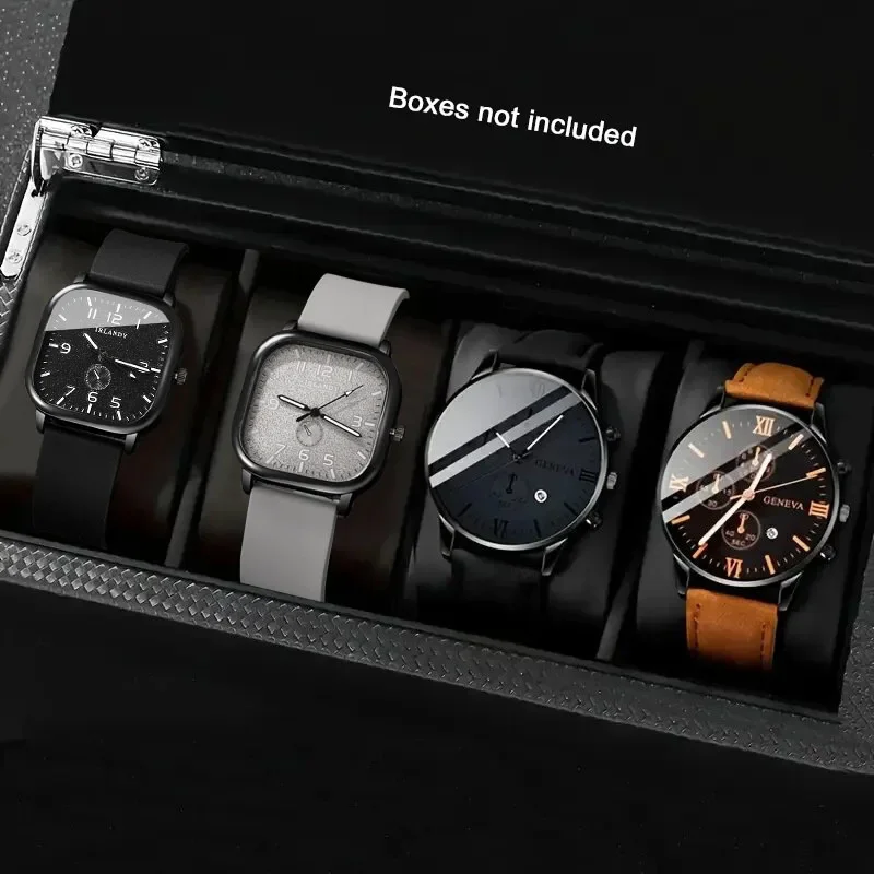 4Pcs Men's Fashion Versatile Watch Set, Perfect Gift for Valentine's Day, Easter, Christmas, Halloween, Ramadan.