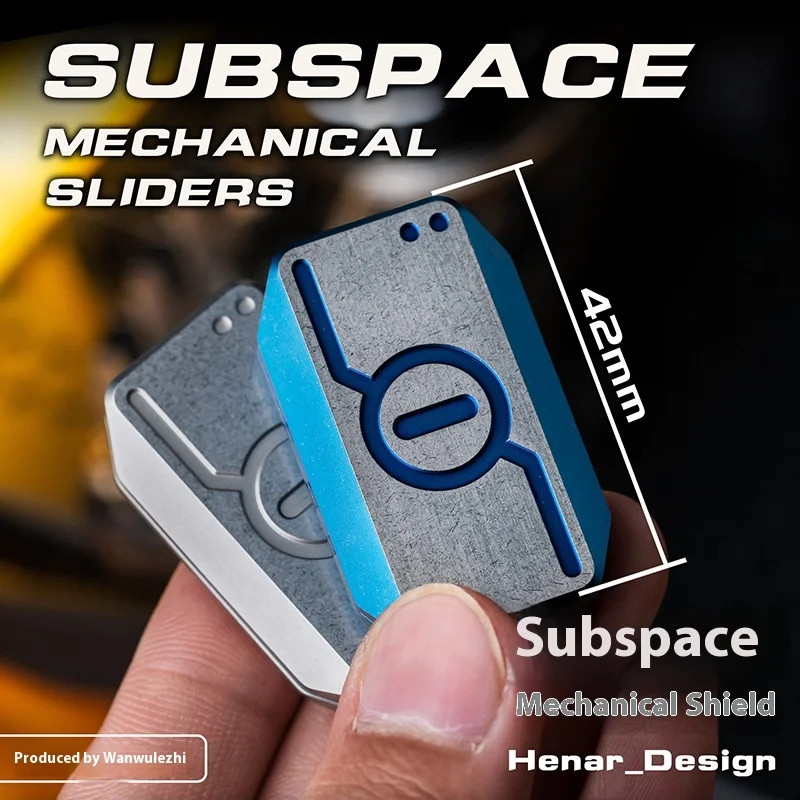 

WANWU EDC Sub-space Нержавеющая сталь/титан Непоседа Щит Модульная механическая игрушка-толка Непоседа Ползунки Декомпрессионная игрушка